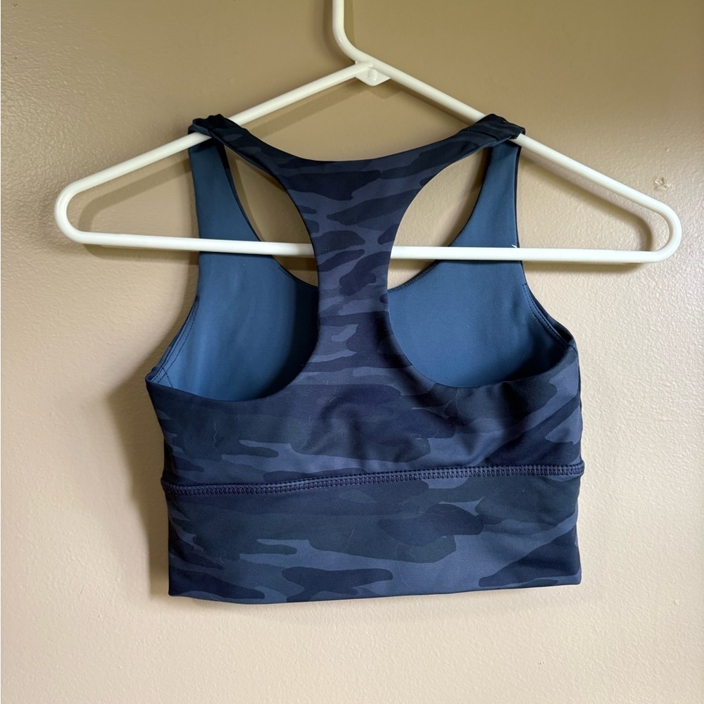 Peloton Navy and Black Camouflage Bra - Picture 2 of 3